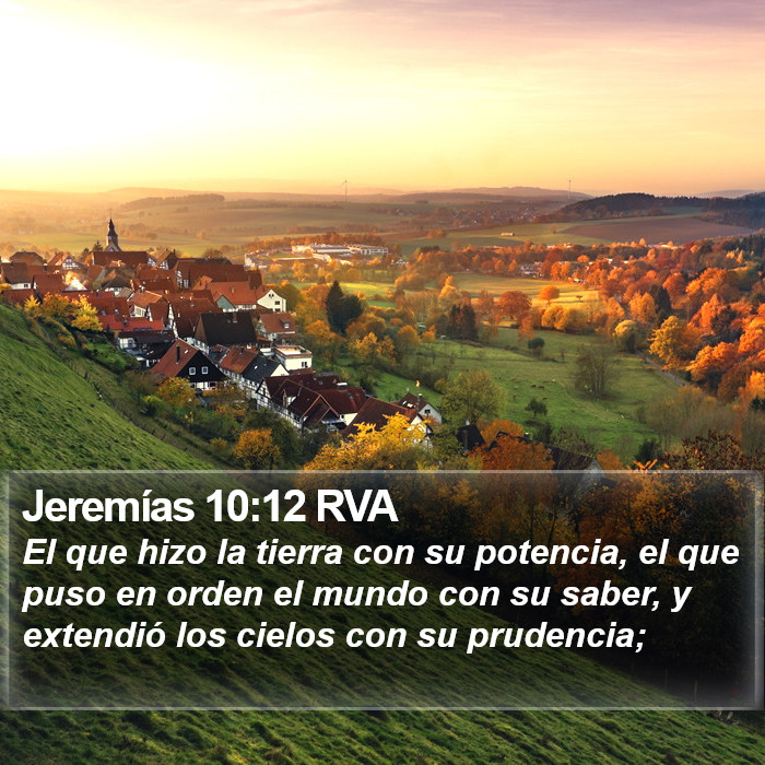 Jeremías 10:12 RVA Bible Study