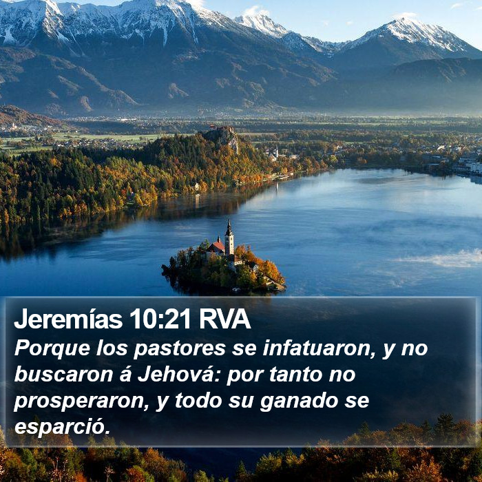 Jeremías 10:21 RVA Bible Study