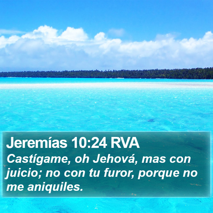 Jeremías 10:24 RVA Bible Study