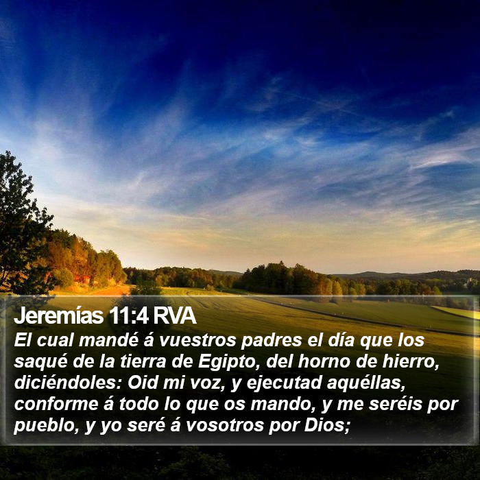 Jeremías 11:4 RVA Bible Study