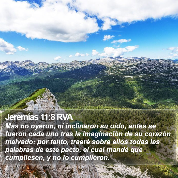 Jeremías 11:8 RVA Bible Study