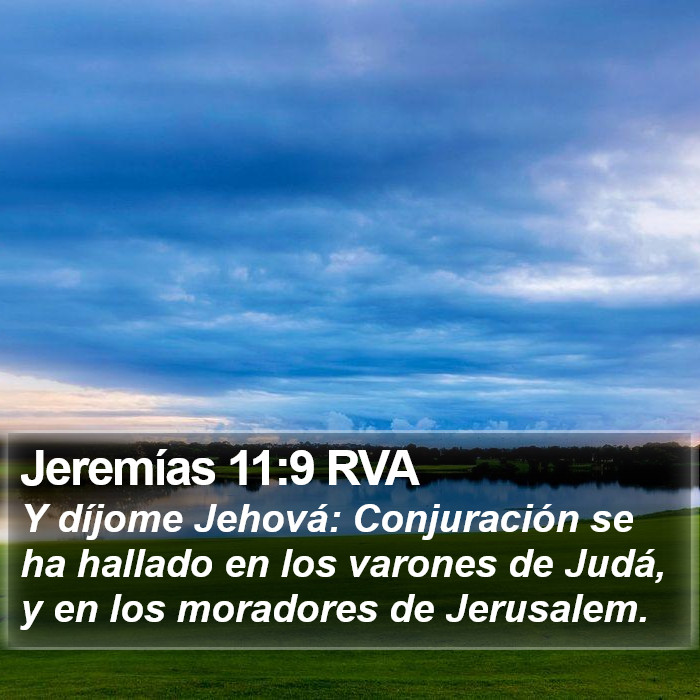 Jeremías 11:9 RVA Bible Study