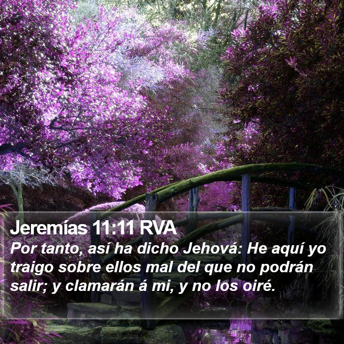 Jeremías 11:11 RVA Bible Study