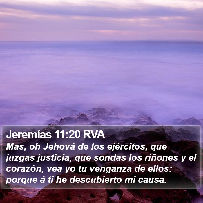 Jeremías 11:20 RVA Bible Study