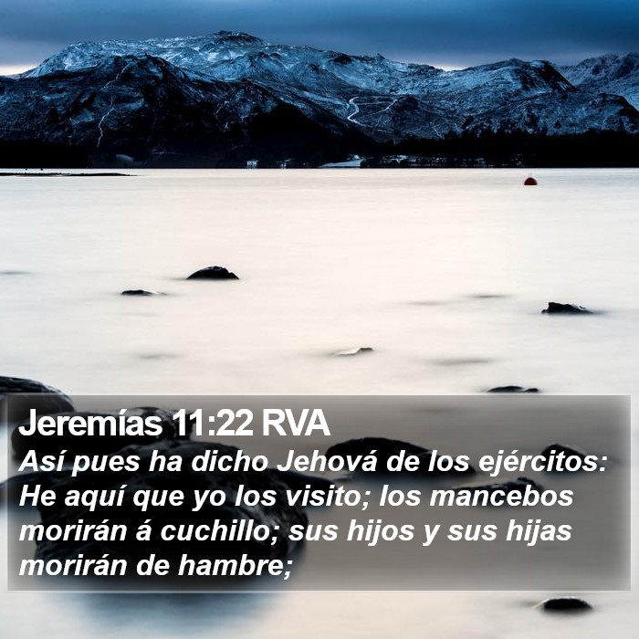 Jeremías 11:22 RVA Bible Study