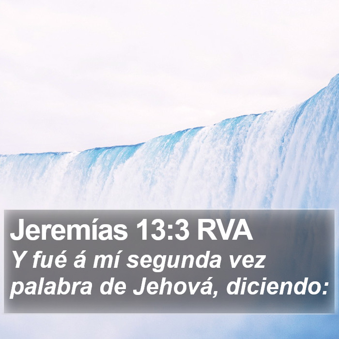 Jeremías 13:3 RVA Bible Study