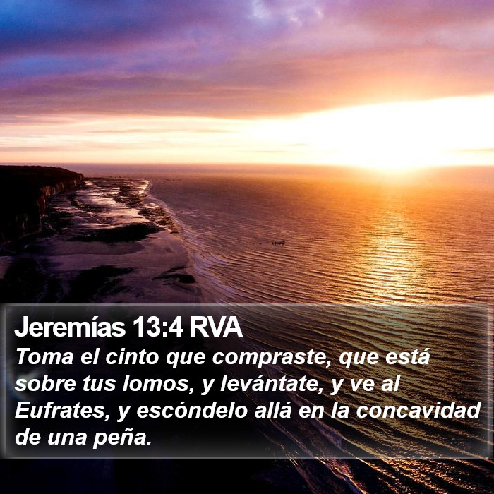 Jeremías 13:4 RVA Bible Study