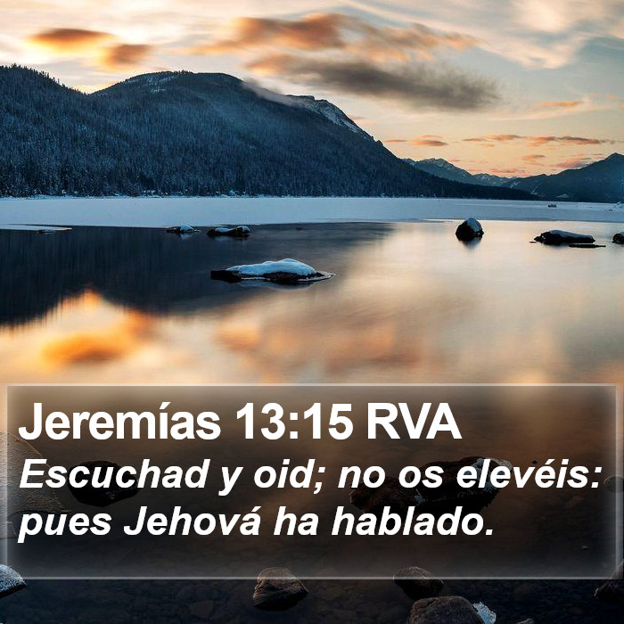 Jeremías 13:15 RVA Bible Study