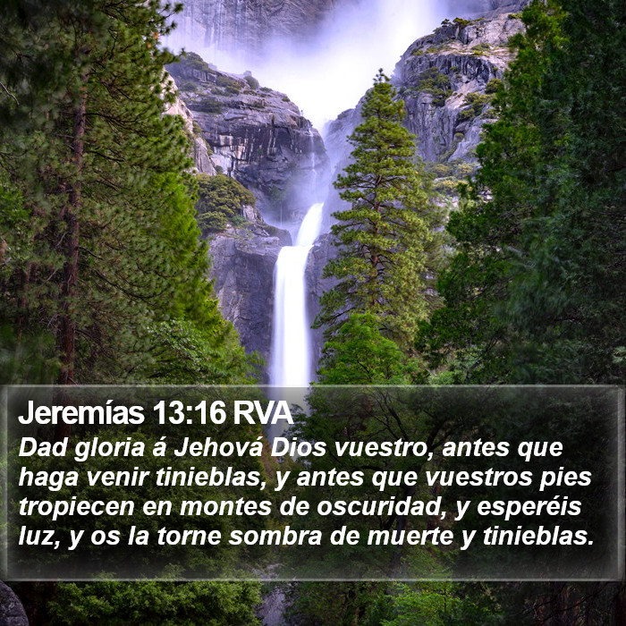 Jeremías 13:16 RVA Bible Study