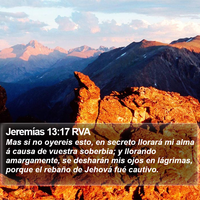 Jeremías 13:17 RVA Bible Study