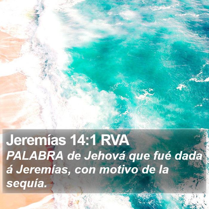 Jeremías 14:1 RVA Bible Study