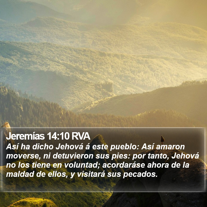 Jeremías 14:10 RVA Bible Study