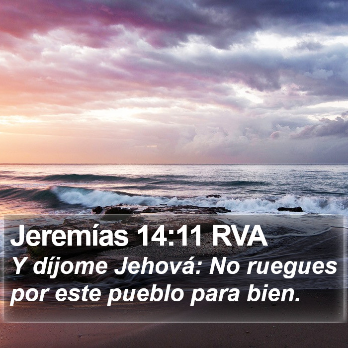 Jeremías 14:11 RVA Bible Study