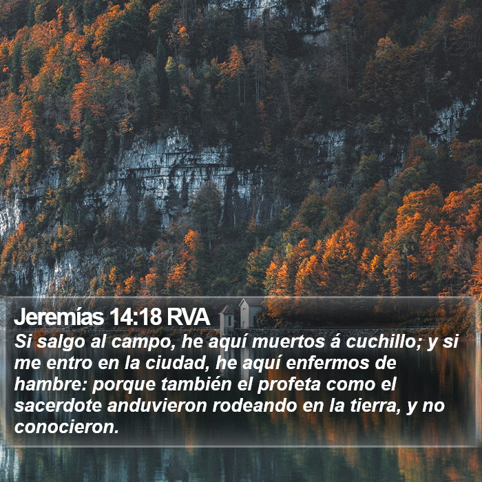 Jeremías 14:18 RVA Bible Study