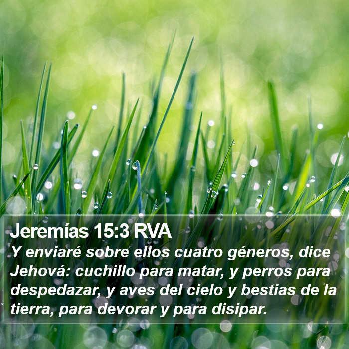 Jeremías 15:3 RVA Bible Study