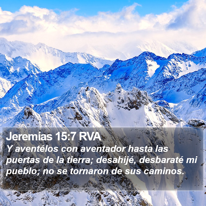 Jeremías 15:7 RVA Bible Study