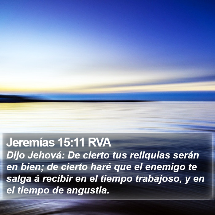 Jeremías 15:11 RVA Bible Study