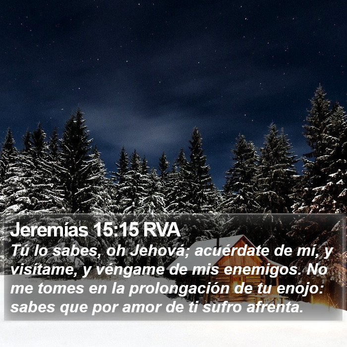 Jeremías 15:15 RVA Bible Study