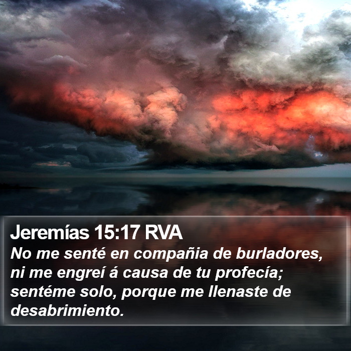 Jeremías 15:17 RVA Bible Study