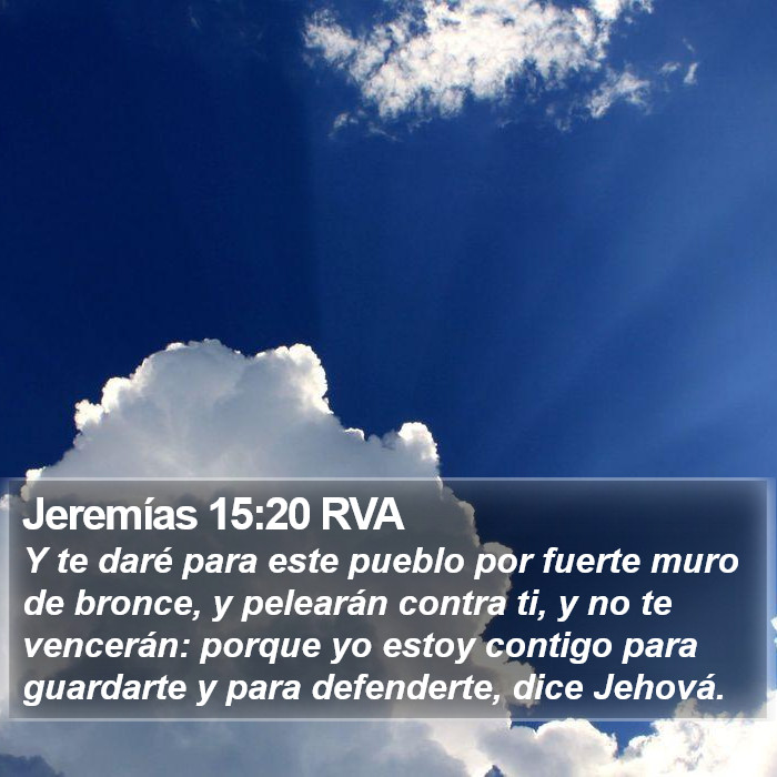 Jeremías 15:20 RVA Bible Study