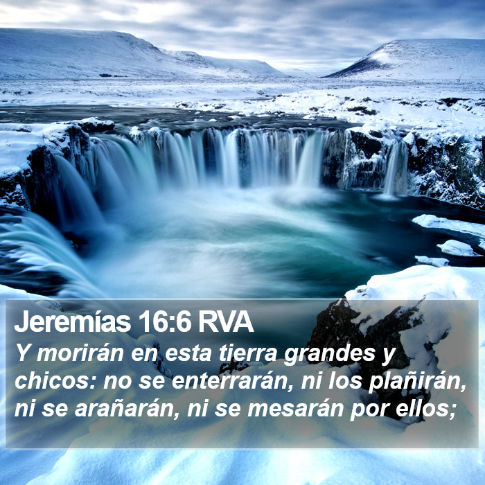 Jeremías 16:6 RVA Bible Study