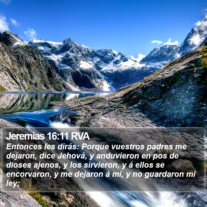 Jeremías 16:11 RVA Bible Study