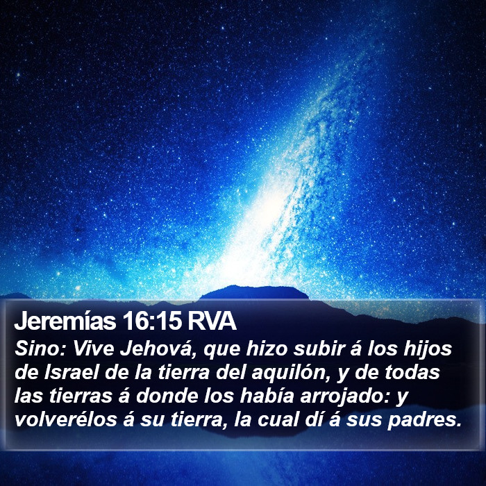 Jeremías 16:15 RVA Bible Study