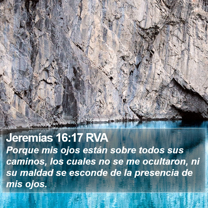 Jeremías 16:17 RVA Bible Study