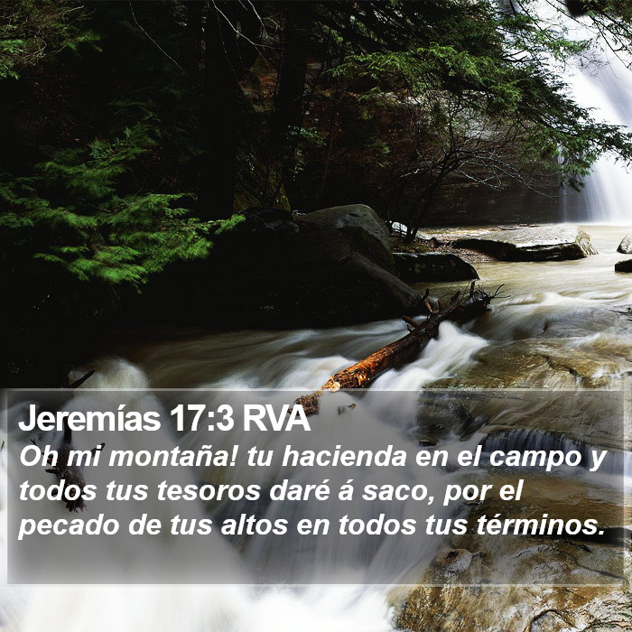 Jeremías 17:3 RVA Bible Study