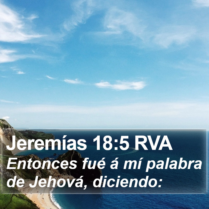 Jeremías 18:5 RVA Bible Study