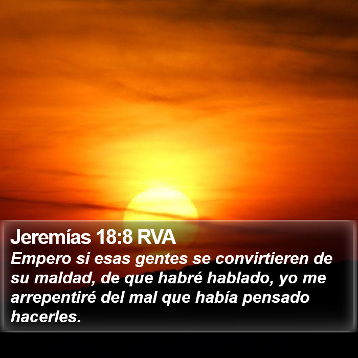 Jeremías 18:8 RVA Bible Study