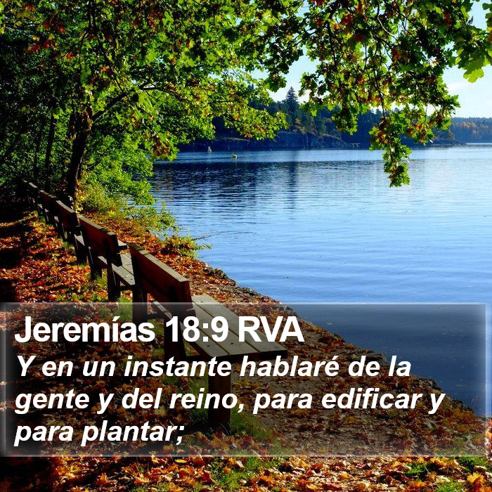 Jeremías 18:9 RVA Bible Study