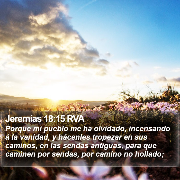 Jeremías 18:15 RVA Bible Study