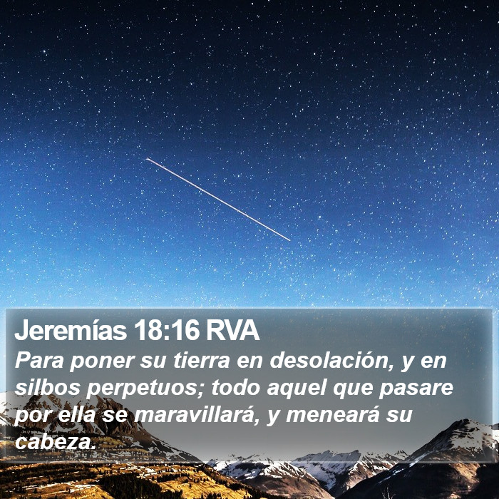 Jeremías 18:16 RVA Bible Study