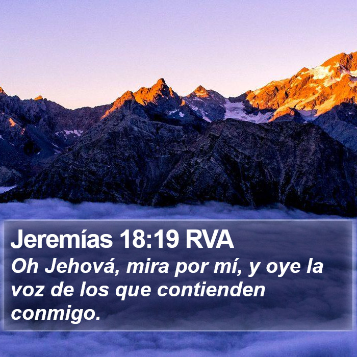 Jeremías 18:19 RVA Bible Study