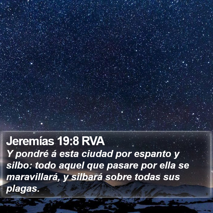 Jeremías 19:8 RVA Bible Study