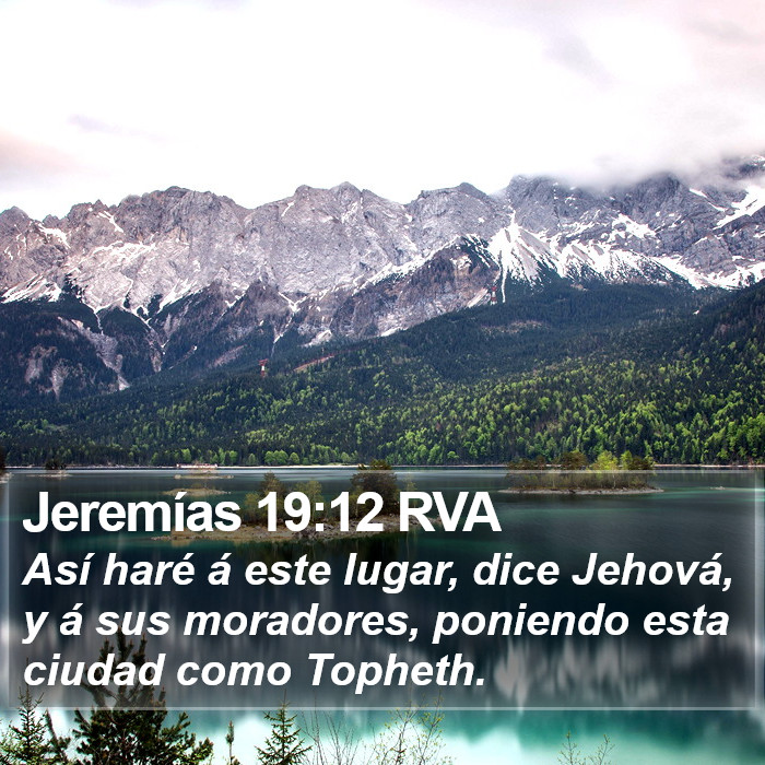 Jeremías 19:12 RVA Bible Study