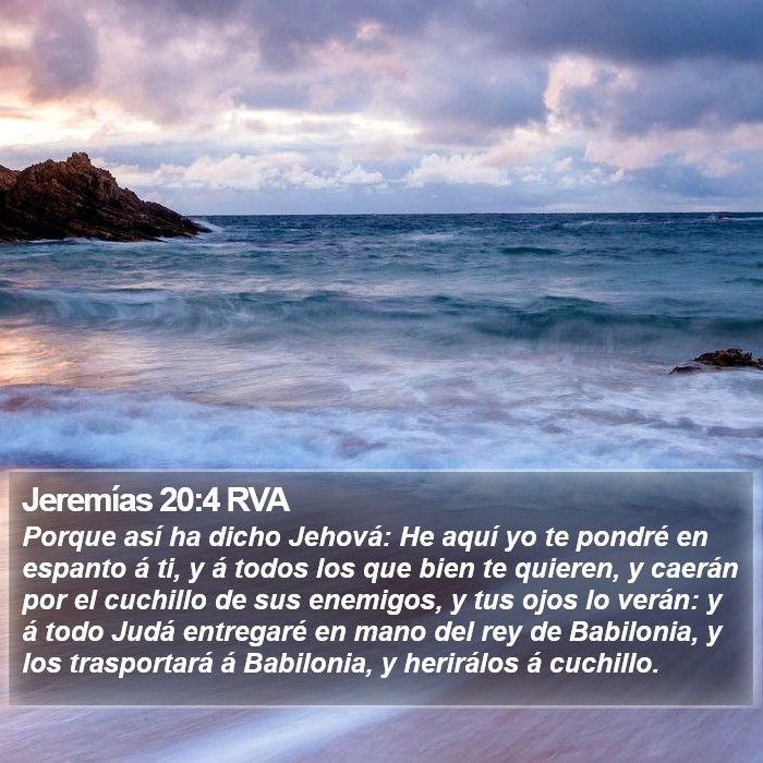 Jeremías 20:4 RVA Bible Study