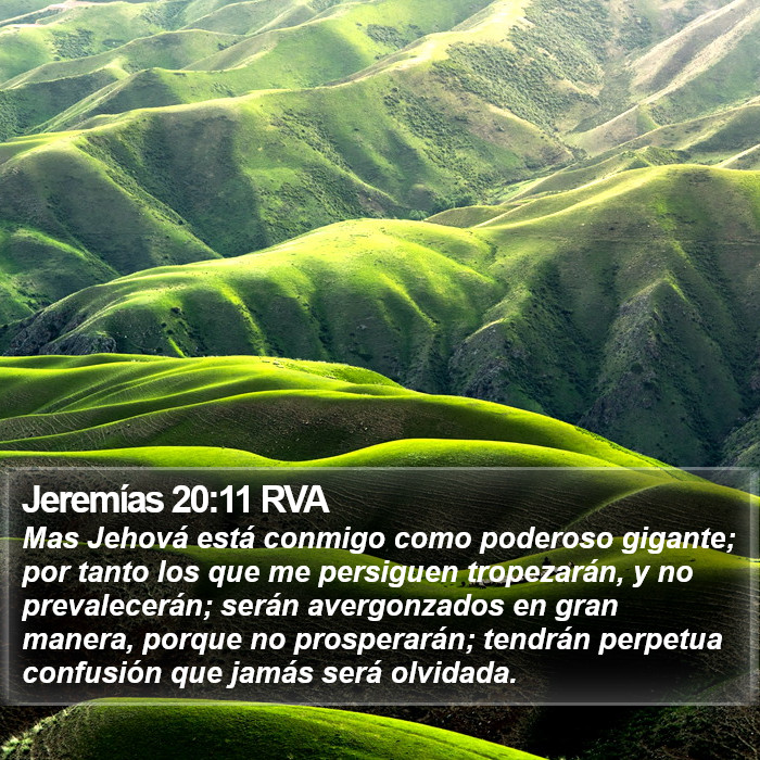 Jeremías 20:11 RVA Bible Study