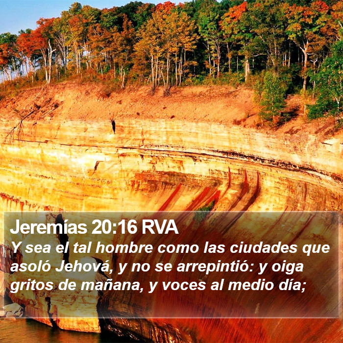 Jeremías 20:16 RVA Bible Study