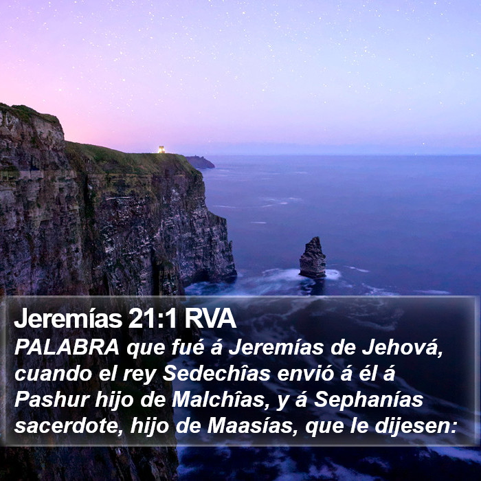 Jeremías 21:1 RVA Bible Study