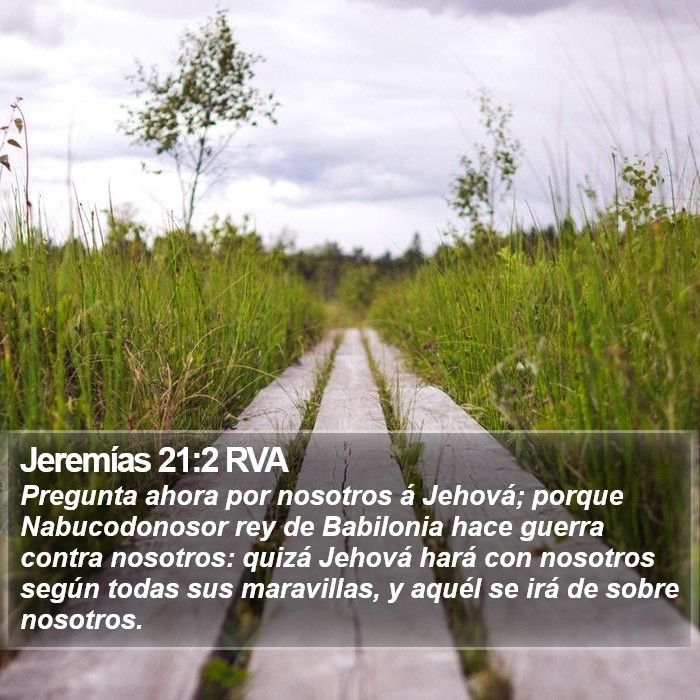 Jeremías 21:2 RVA Bible Study