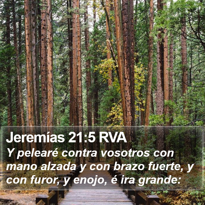 Jeremías 21:5 RVA Bible Study