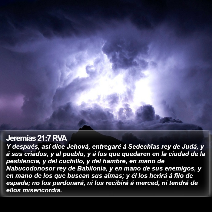 Jeremías 21:7 RVA Bible Study