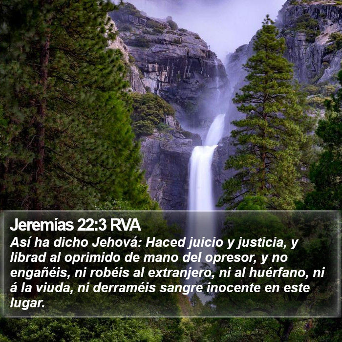 Jeremías 22:3 RVA Bible Study