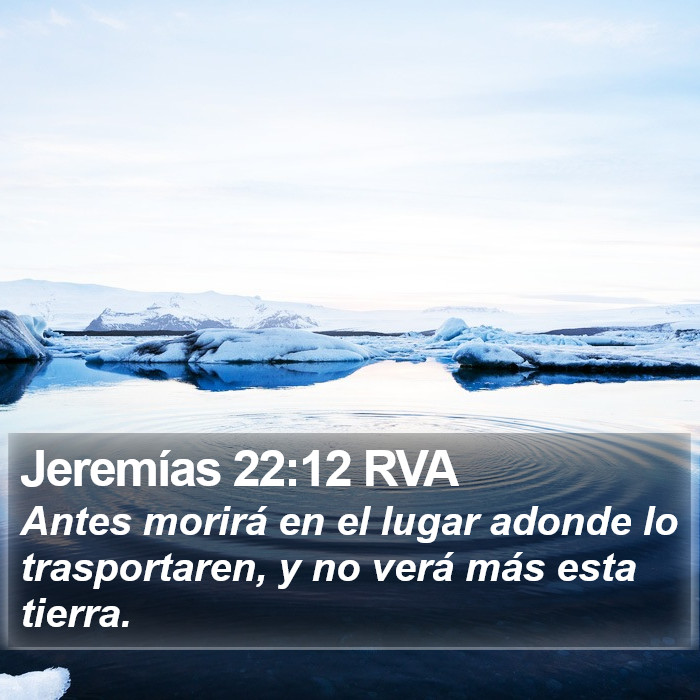 Jeremías 22:12 RVA Bible Study