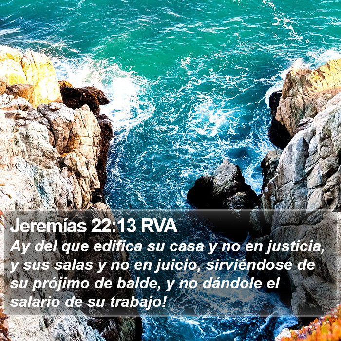 Jeremías 22:13 RVA Bible Study