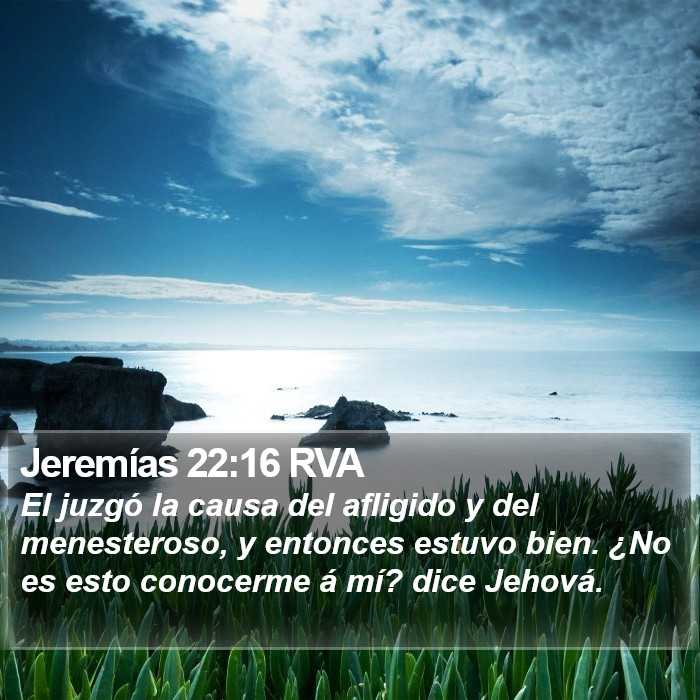 Jeremías 22:16 RVA Bible Study