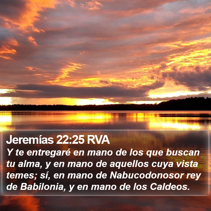 Jeremías 22:25 RVA Bible Study