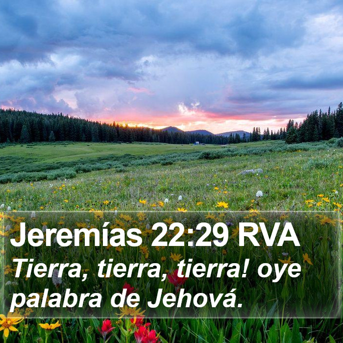 Jeremías 22:29 RVA Bible Study